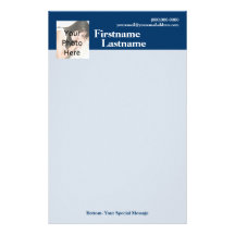 Efectos de escritorio de encargo de la foto, azule  papeleria
