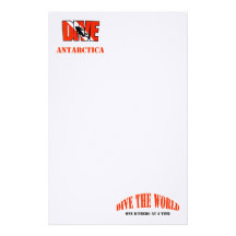 Efectos de escritorio de la Antártida de la zambul Papelería Personalizada