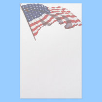 Efectos de escritorio de la bandera americana del  papeleria