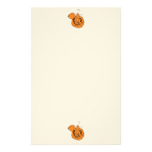 Efectos de escritorio de la calabaza de Halloween Papelería Personalizada