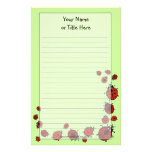 Efectos de escritorio de la mariquita papeleria
