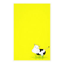 Efectos de escritorio de la vaca loca papeleria de diseño