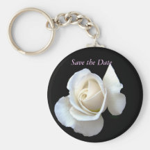 Efectos de escritorio del boda del rosa blanco llaveros