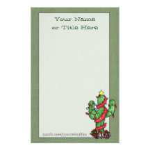 Efectos de escritorio del cactus de navidad papelería