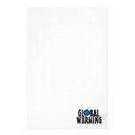 Efectos de escritorio del calentamiento del planet papeleria de diseño