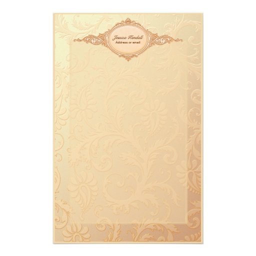 Efectos de escritorio del damasco del melocotón -   papeleria