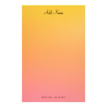 Efectos de escritorio del melocotón del oro papeleria de diseño