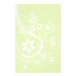 Efectos de escritorio-Floral ideal verde claro Papeleria
