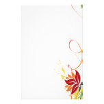 Efectos de escritorio florales de la moda 1 papelería de diseño