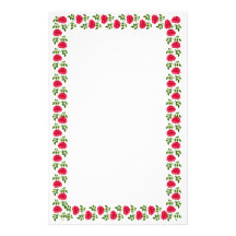 Efectos de escritorio ingleses rojos de los rosas  papelería de diseño