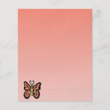 Efectos de escritorio lindos de la mariposa del di flyer personalizado