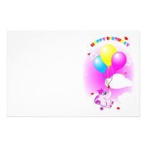 Efectos de escritorio lindos del feliz cumpleaños  papelería personalizada