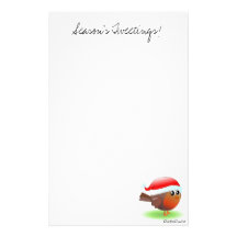 Efectos de escritorio lindos del petirrojo del nav  papeleria de diseño