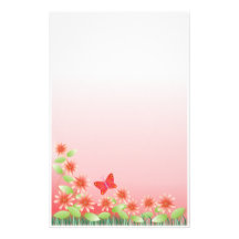 Efectos de escritorio lindos: Margarita y mariposa Papeleria