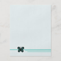 Efectos de escritorio negros y verdes de Butterly Tarjeta Publicitaria