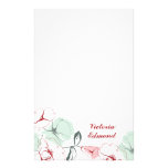 Efectos de escritorio personalizados florales abst  papeleria