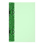 Efectos de escritorio verdes del arte del fractal papelería