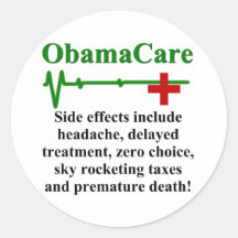 Efectos secundarios de ObamaCare Pegatina