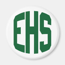 EHS - LA HIGH SCHOOL SECUNDARIA PONE LETRAS A VERD IMÁN PARA FRIGORIFICO