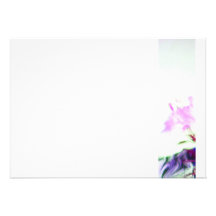 Einladung flowers flower power blumen floral lila