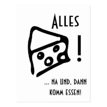Einladung zum Essen Postkarten