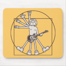 Eje de balancín de Vitruvian del dibujo animado Alfombrilla De Raton