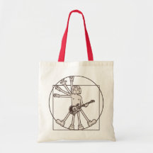 Eje de balancín de Vitruvian del dibujo animado Bolsa De Mano