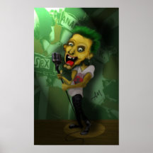 Eje de balancín punky poster