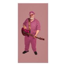 Eje de balancín rosado tarjetas fotográficas personalizadas