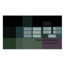 Ejecutivo comercial urbano de Colorblock Tarjeta De Visita