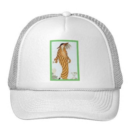 Ejemplo de la moda del vintage del ~ de Manteau de Gorras