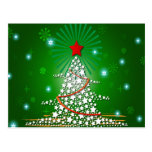Ejemplo del árbol de navidad tarjetas postales