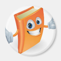 Ejemplo del carácter del libro imán para frigorifico