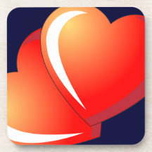 Ejemplo del día de San Valentín con los corazones  Posavaso