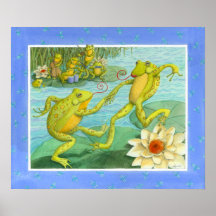 Ejemplo del Fling del Froggy Posters