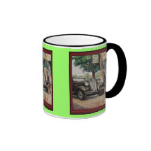 Ejemplo del vintage - viaje magnífico taza