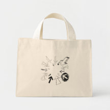 Ejemplo Doodled de las flechas Bolsa