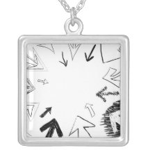 Ejemplo Doodled de las flechas Collares