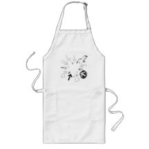 Ejemplo Doodled de las flechas Delantal