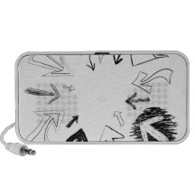 Ejemplo Doodled de las flechas Mp3 Altavoces