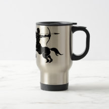 Ejemplo estilizado del archer del centaur tazas de café