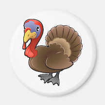 ejemplo lindo del animal del campo del pavo imanes  