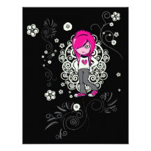 ejemplo lindo del vector de los remolinos del chic invitaciones personalizada