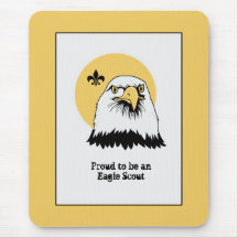 Ejemplo patriótico del retrato de Eagle - cojín de Alfombrilla De Raton