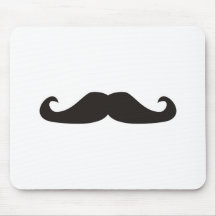 Ejemplo retro de los bigotes del gentelman tapetes de ratones