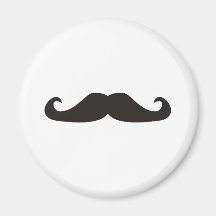 Ejemplo retro de los bigotes del gentelman imanes para frigoríficos