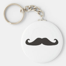Ejemplo retro de los bigotes del gentelman llaveros