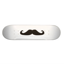 Ejemplo retro de los bigotes del gentelman monopatin personalizado