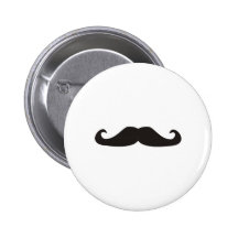 Ejemplo retro de los bigotes del gentelman pins