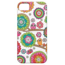 Ejemplo retro del modelo del pájaro iPhone 5 carcasa